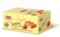 Jordina 3 Mini Swiss Roll Cake  (12CT) - Papaya Express