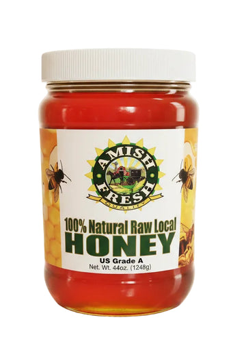Amish Fresh Raw Local Honey (44oz) - Papaya Express