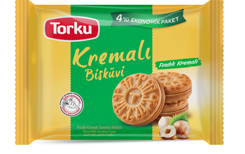 TORKU KREMALI BISCUIT SANWICH WITH HAZELNUT CREAM (244G) - Papaya Express