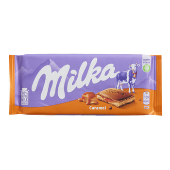 Milka Caramel Chocolate Bar (100g) - Papaya Express