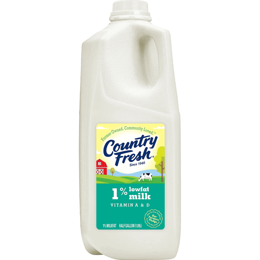 C.F. 1% Milk (1/2 gal)