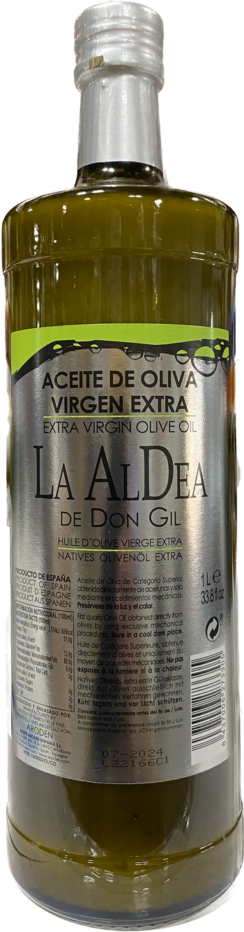 LA ALDENDE DON GIL EXTRA VIRGIN OLIVE OIL (1 LITER) - Papaya Express