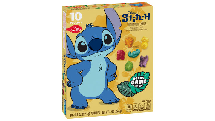 Betty Crocker Disney Stitch Assorted Fruit Flavored Snacks (10 CT) - Papaya Express
