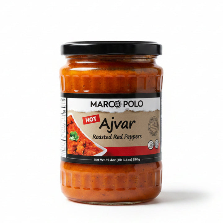MARCO POLO Hot Ajvar Red Pepper Spread(19.4oz) - Papaya Express