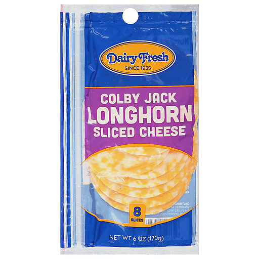 D.F Colby Jack Longhorn Cheese Slices (8CT)