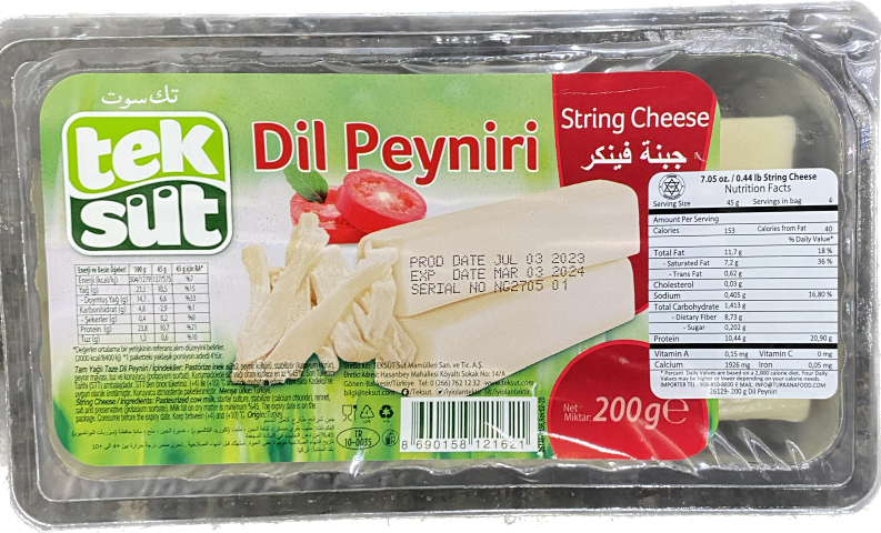 TEKSUT DILL PEYNIRI STRING CHEESE(200G) - Papaya Express