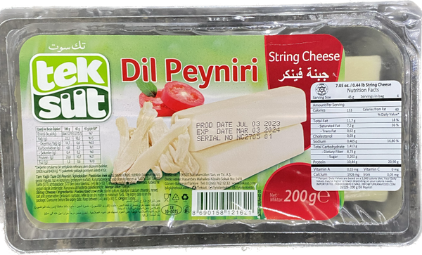TEKSUT DILL PEYNIRI STRING CHEESE(200G) - Papaya Express