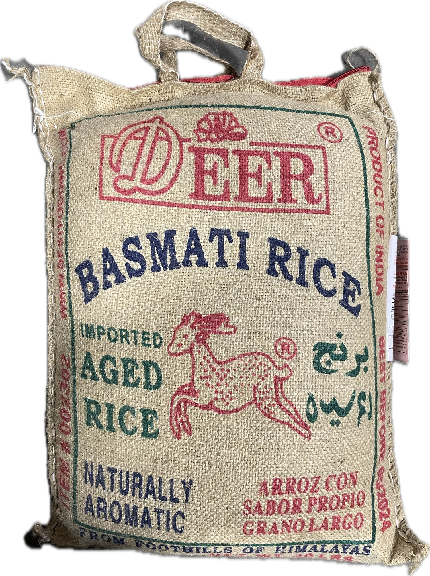 DEER BASMATI AGED RICE 20LB - Papaya Express