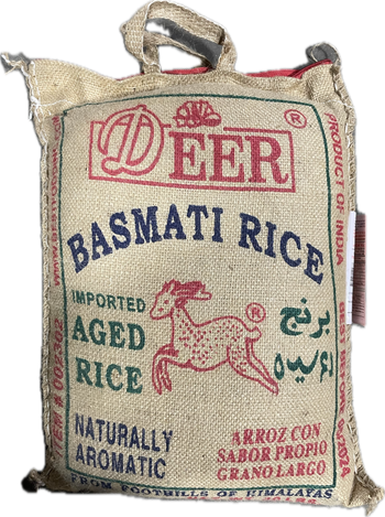 DEER BASMATI AGED RICE 20LB - Papaya Express