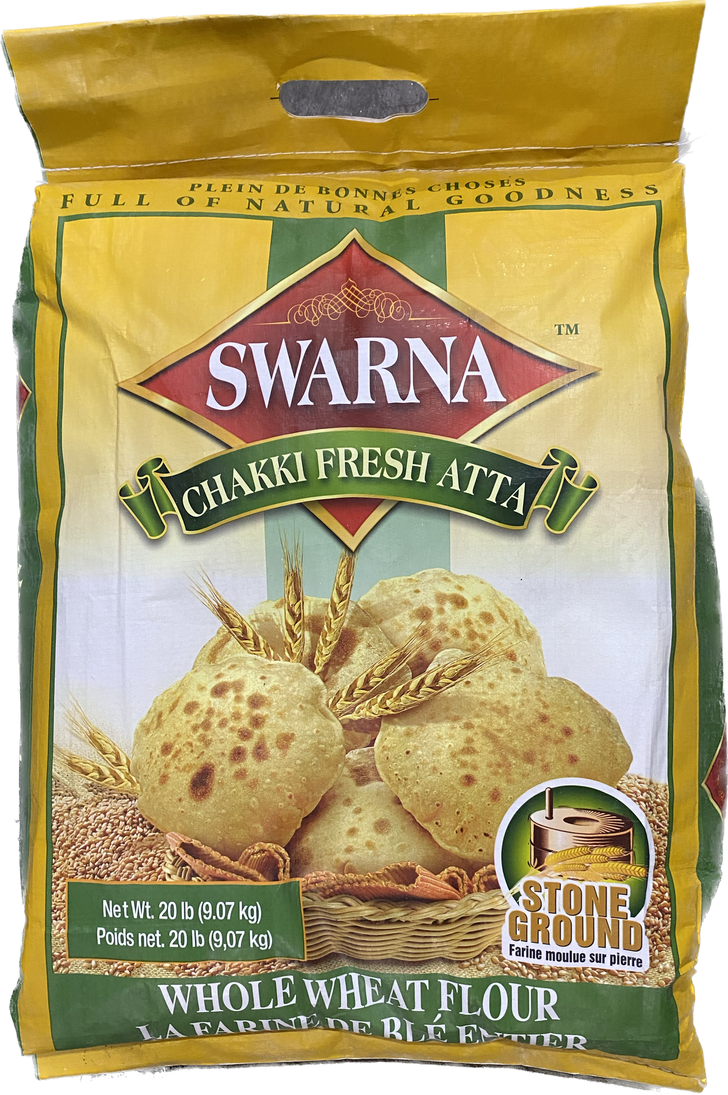 SWARNA CHAKKI ATTA 20LB - Papaya Express