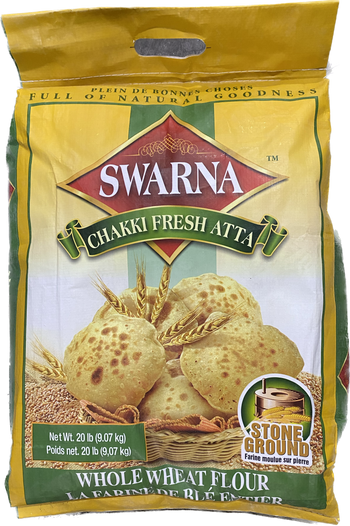 SWARNA CHAKKI ATTA 20LB - Papaya Express