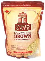 INDIA GATE BROWN BASMATI RICE 2LB - Papaya Express