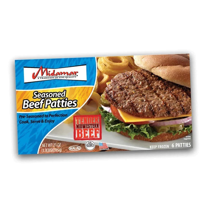 Midamar Beef Patties (6CT) - Papaya Express