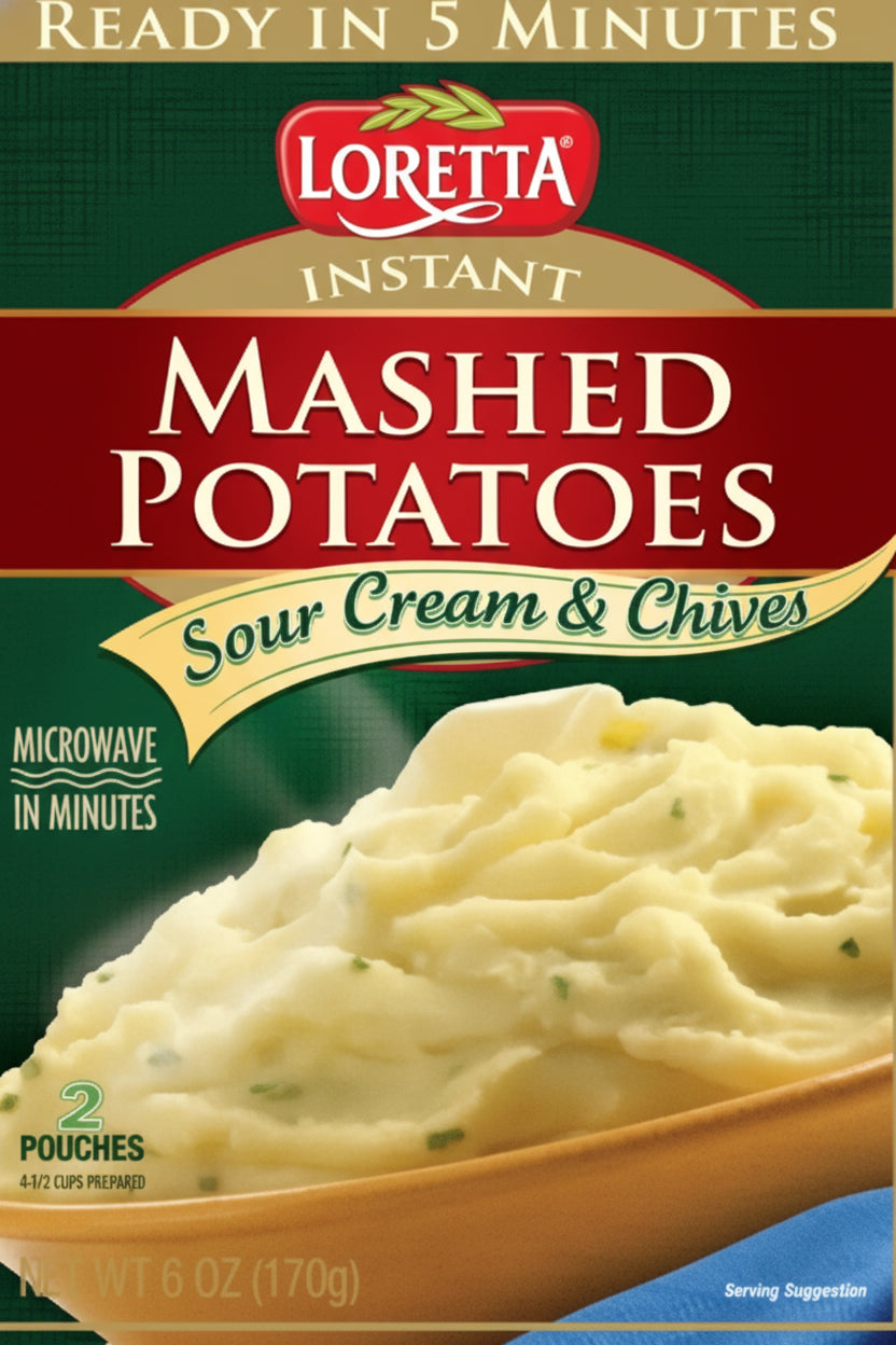 Loretta Mashed Potatoes Sour Cream & Chives (170g) 2CT