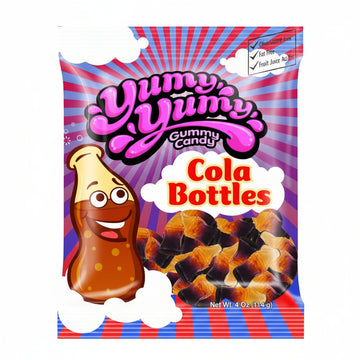 Wellmade Yummy Gummy Candy Cola Bottles (125g) - Papaya Express