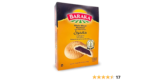 Baraka Whole Wheat Maamoul 12 Count