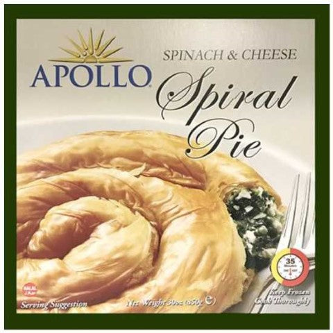 APOLLO SPIRAL SPINACH & CHEESE PIE (850G) - Papaya Express