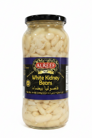 ALREEF WHITE KIDNEY BEANS IN GLASS (540G) - Papaya Express