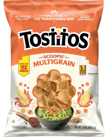 TOSTITOS SCOOPS MULTIGRAINS CHIPS (10OZ) - Papaya Express