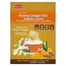 POCAS HONEY GINGER TEA W/ TURMERIC (20PK) - Papaya Express