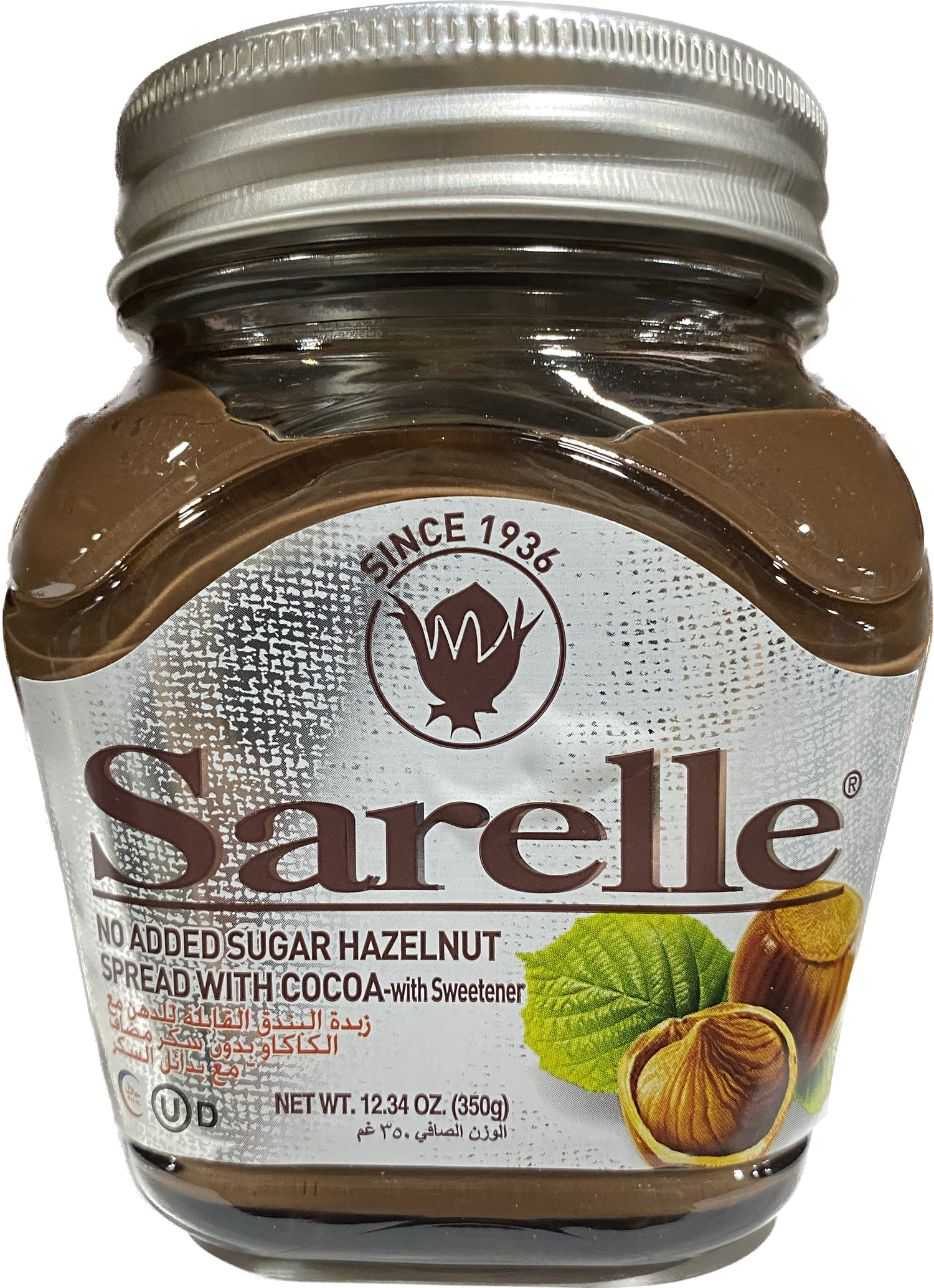 SARELLE SUGAR FREE HAZELNUT SPREAD W COCOA (350G) - Papaya Express