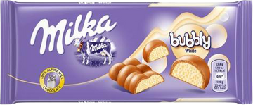 MILKA BUBBLY WHITE (95G) - Papaya Express