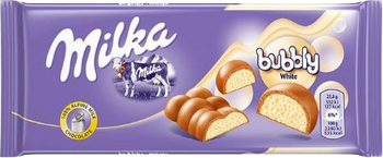 MILKA BUBBLY WHITE (95G) - Papaya Express