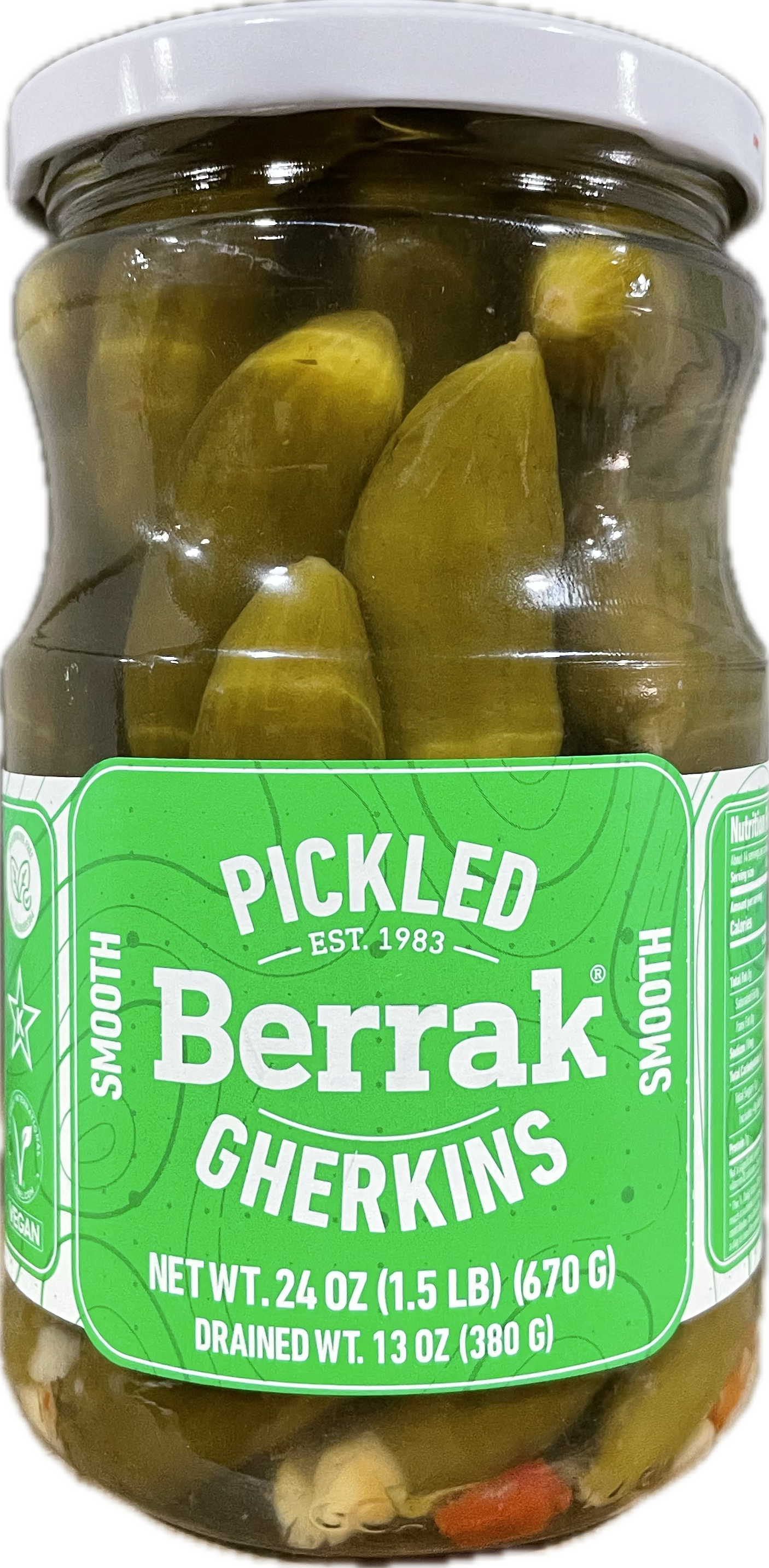 Berrak Pickles Smooth (670g)