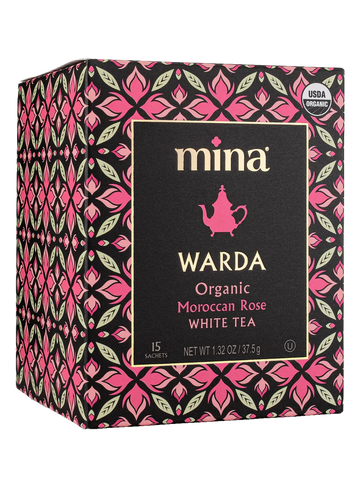 Mina Warda Organic Moroccan Rose White Tea (45 g) - Papaya Express