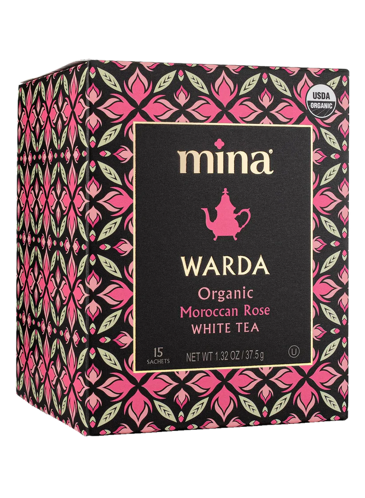 Mina Warda Organic Moroccan Rose White Tea (45 g) - Papaya Express