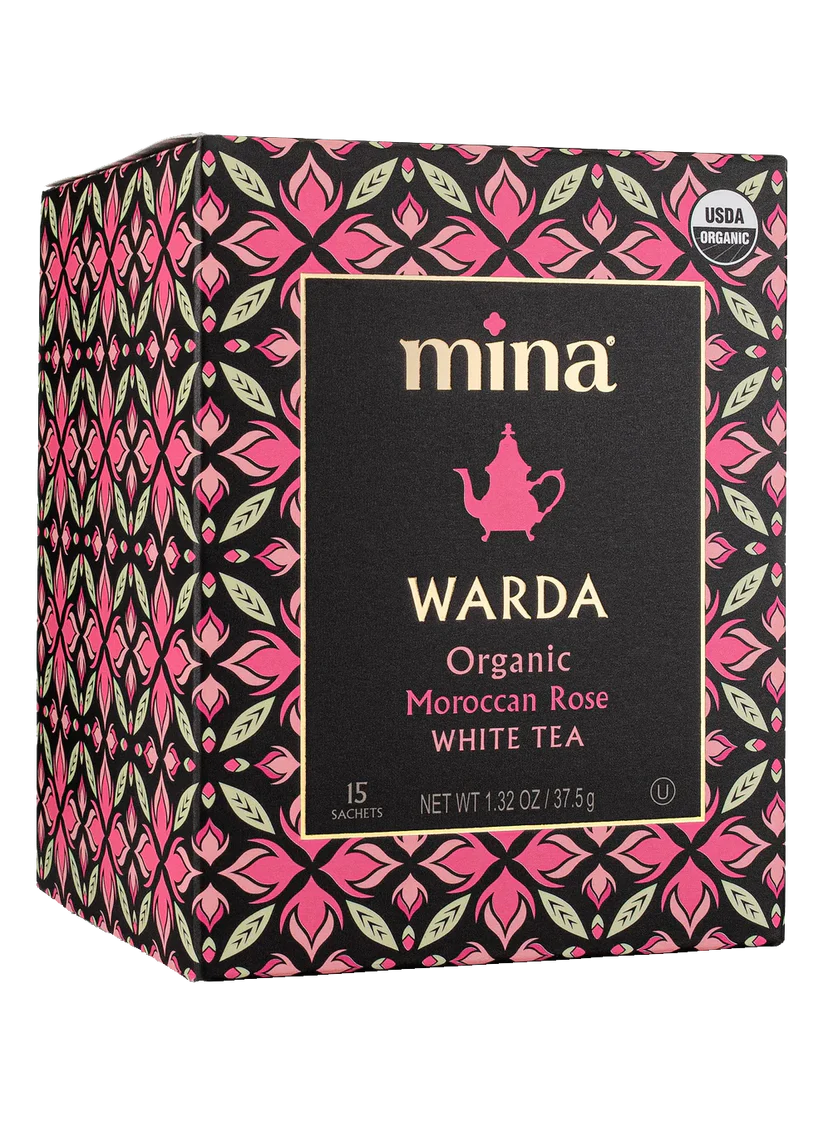Mina Warda Organic Moroccan Rose White Tea (45 g) - Papaya Express