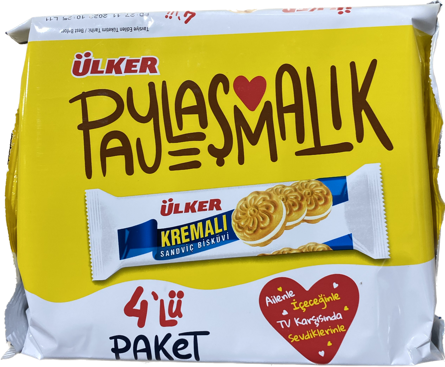 ULKER KREMALI SANDWISH BISCUITS 4PK (61G) - Papaya Express