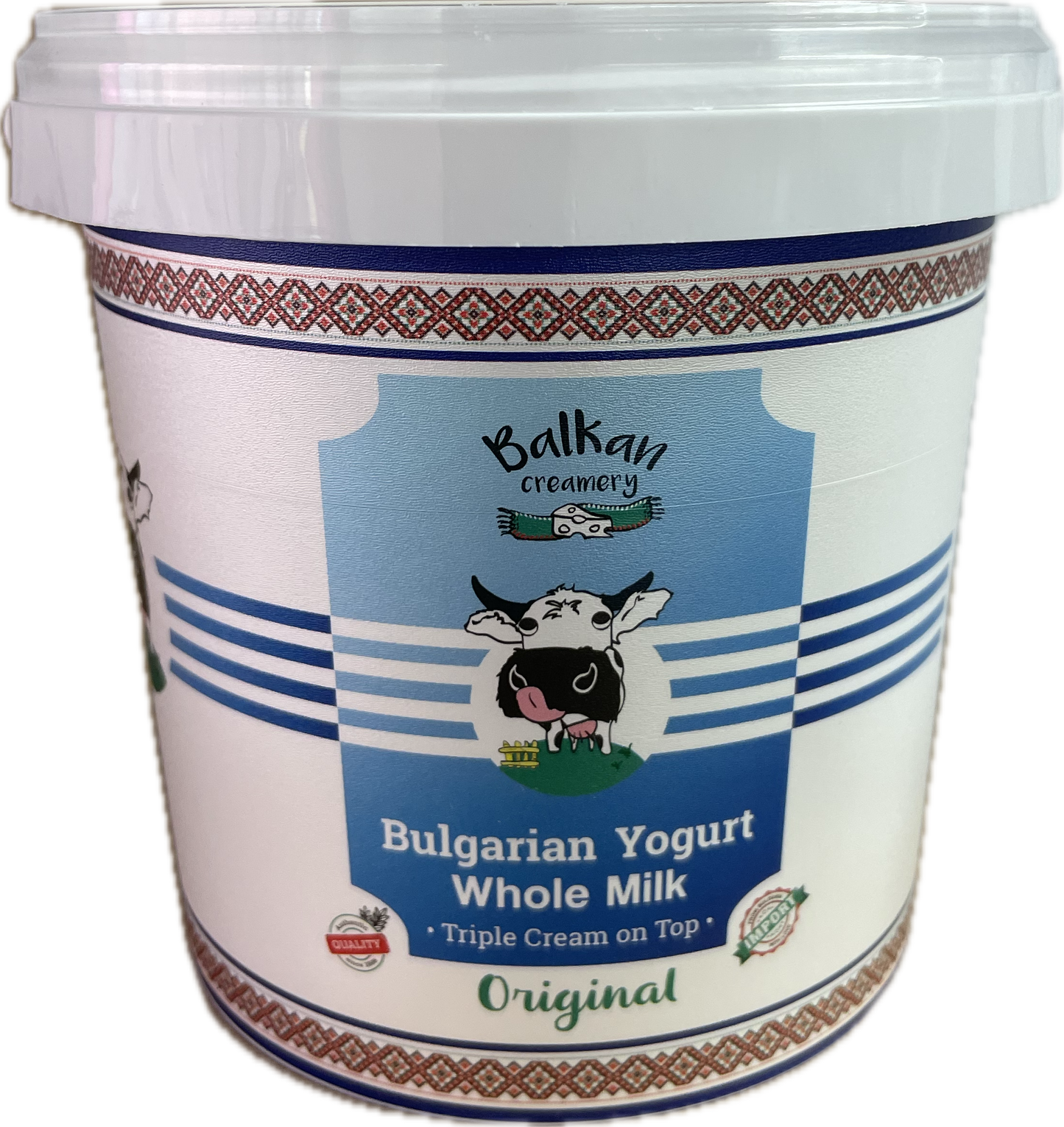 BALKANICA YOGURT TRIPLE CREAM ON TOP PLAIN (1KG)