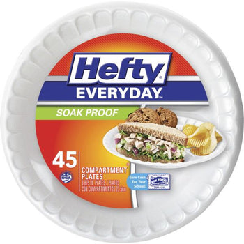 Hefty Everyday 8-7/8" Plates 45 Ct - Papaya Express
