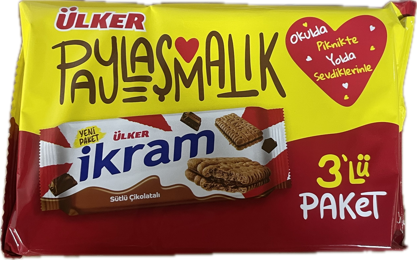 Ulker ikram Biscuit with Chocolate (252g)(3X84g)