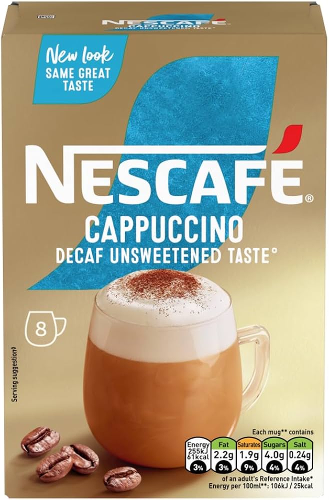 Nescafé Gold Cappuccino Decaffeinated Unsweetened Latte (5.29 OZ) - Papaya Express