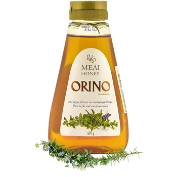 Greek Orino Honey Wild Herbs & Coniferous Tree (470g) - Papaya Express