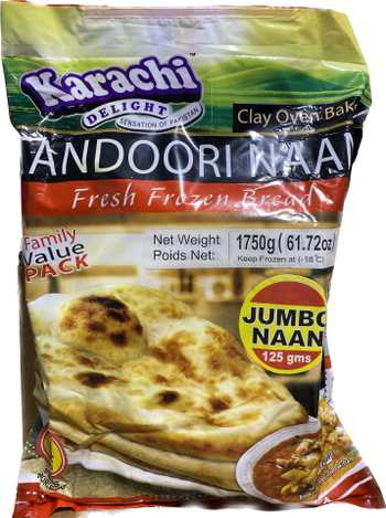 TANDOORI NAAN JUMBO SIZE (1750 G) - Papaya Express