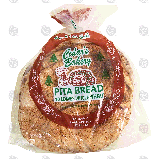 Cedar's Bakery Pita Bread Whole Wheat(10 loaves) - Papaya Express