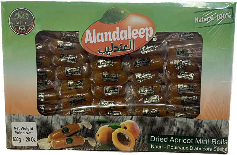 Alandaleep Dried Apricot Mini Rolls Natural (800g) - Papaya Express