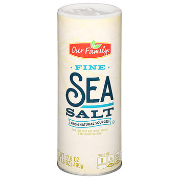 Our Family Fine Sea Salt (17.6 oz) - Papaya Express