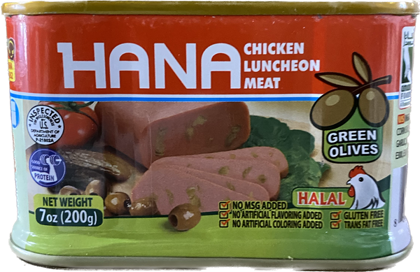 HANA CHICKEN LUNCHEON WITH OLIVES (200G) - Papaya Express