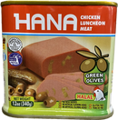 HANA CHICKEN LUNCHEON WITH OLIVES (340G) - Papaya Express