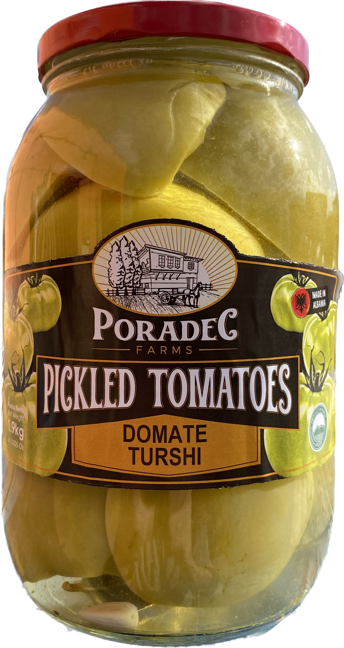 PORADEC GREEN PICKLED TOMATO (1900G) - Papaya Express