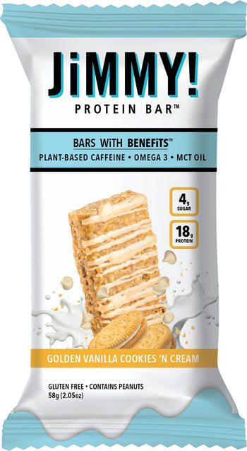 Jimmy's Golden Vanilla Cookie Protein Bar (58g*12) - Papaya Express