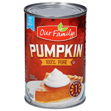 Our Family 100% Pure Pumpkin (15 oz) - Papaya Express