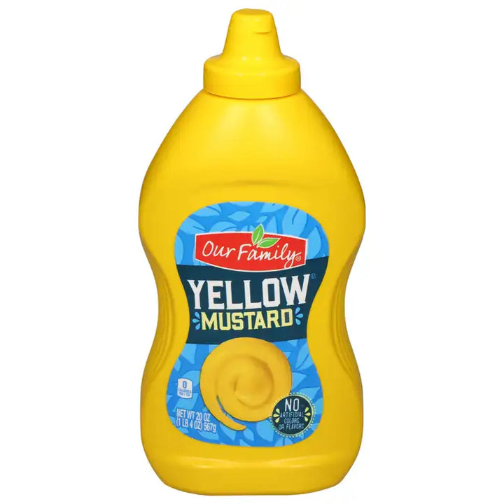 Our Family Yellow Mustard (567 g) - Papaya Express
