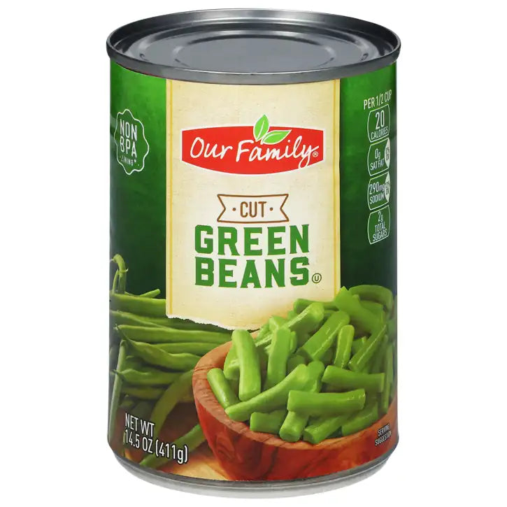 Our Family Cut Green Beans (411 g)