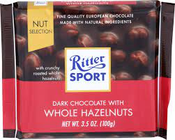 RITTER SPORT DARK WHOLE HAZELNUTS (100G) - Papaya Express