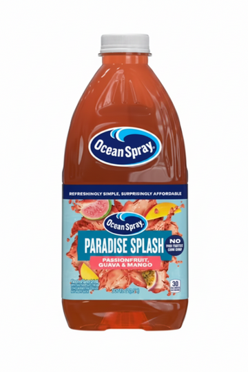 OCEAN SPRAY PARADISE SPLASH PASSION FRUIT,GUAVA & MANGO 100% JUICE (1.5L) - Papaya Express